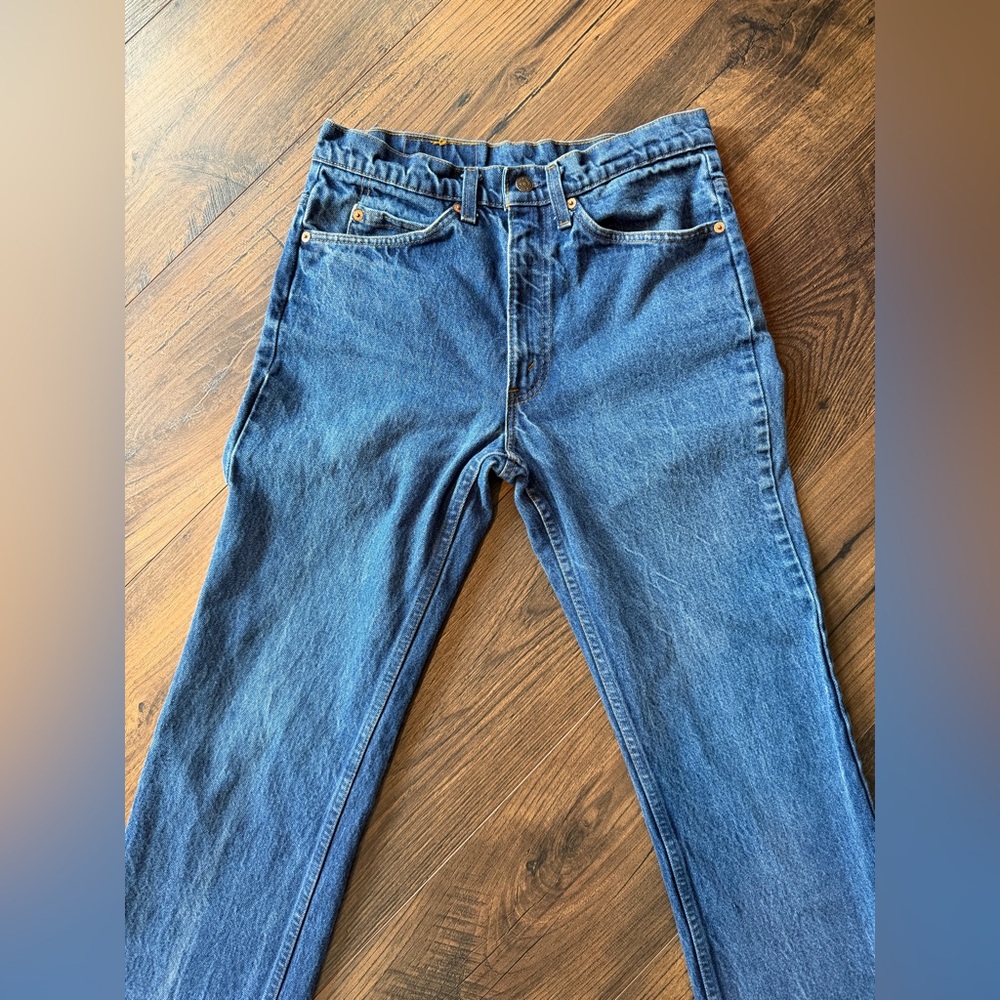 Vintage Levi’s Orange Tab 70’s 20517 0217 Denim Jeans Dark Wash Size 32 X 34 - Picture 6 of 14